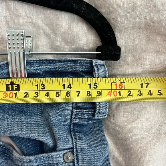 Ag Adriano Goldschmied Cropped Jeans The Stilt Roll-Up Cigarette Distressed 28 - Picture 10 of 11